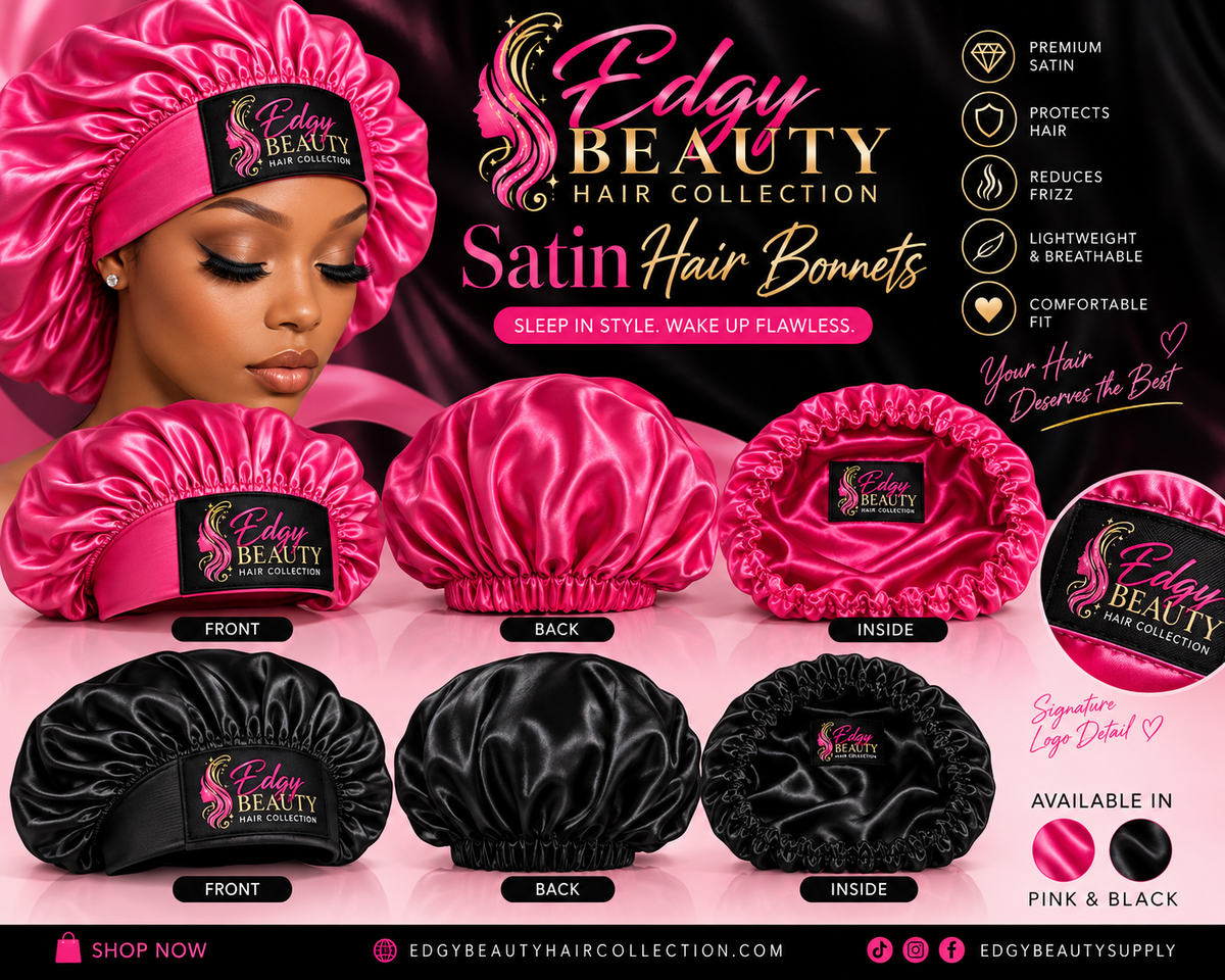 Edgy Beauty Silk & Slay Satin Bonnet