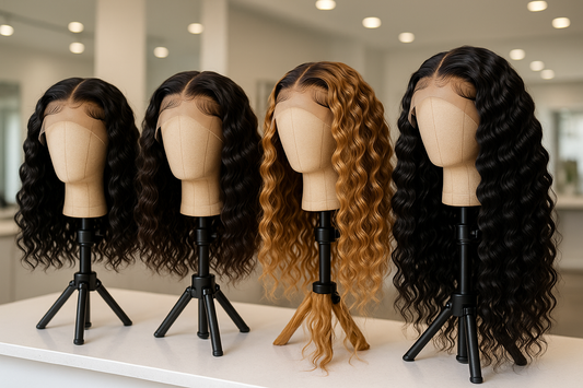 deep wave lace frontal wigs