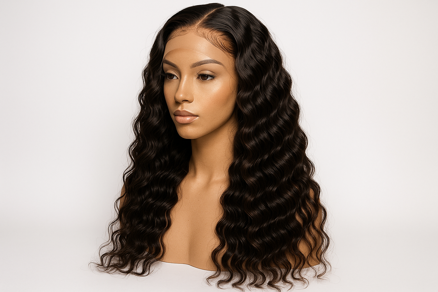 long deep wave lace frontal wig